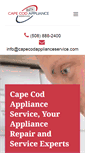 Mobile Screenshot of capecodapplianceservice.com